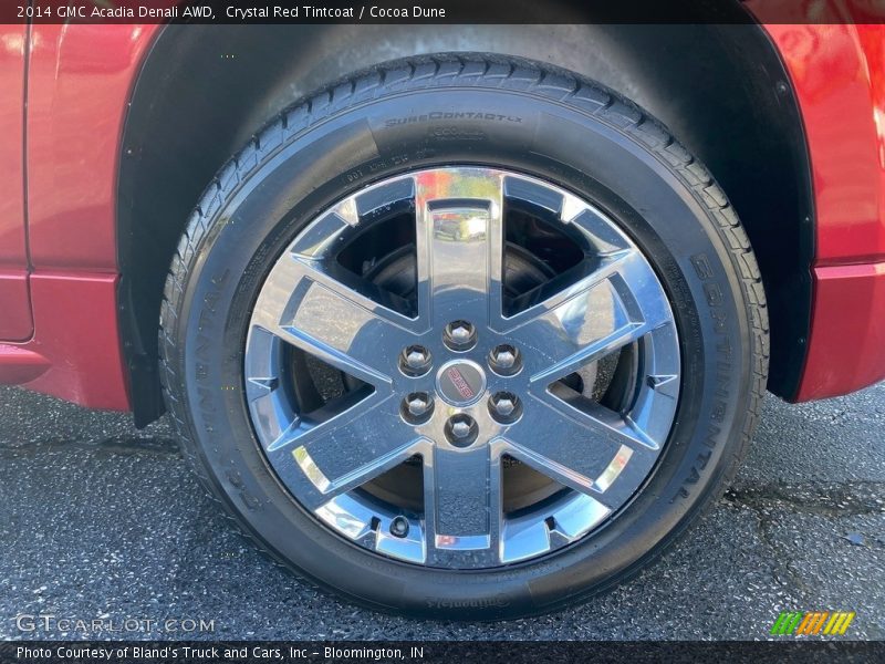 Crystal Red Tintcoat / Cocoa Dune 2014 GMC Acadia Denali AWD