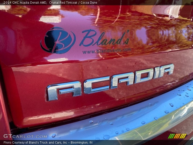Crystal Red Tintcoat / Cocoa Dune 2014 GMC Acadia Denali AWD