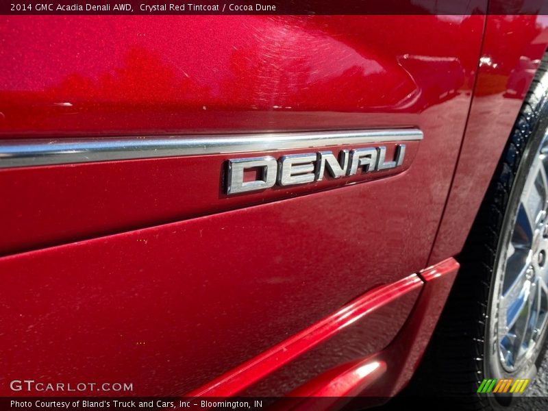 Crystal Red Tintcoat / Cocoa Dune 2014 GMC Acadia Denali AWD
