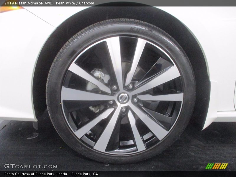 Pearl White / Charcoal 2019 Nissan Altima SR AWD