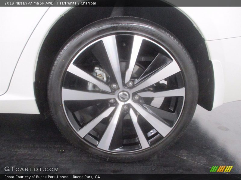 Pearl White / Charcoal 2019 Nissan Altima SR AWD