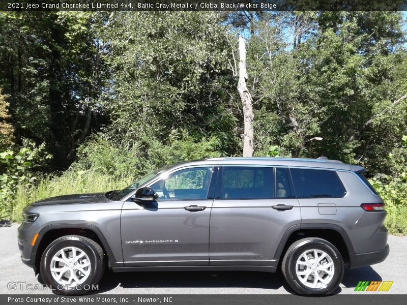 Baltic Gray Metallic / Global Black/Wicker Beige 2021 Jeep Grand Cherokee L Limited 4x4