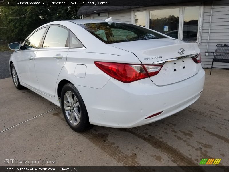 Iridescent Silver Blue Pearl / Camel 2013 Hyundai Sonata GLS