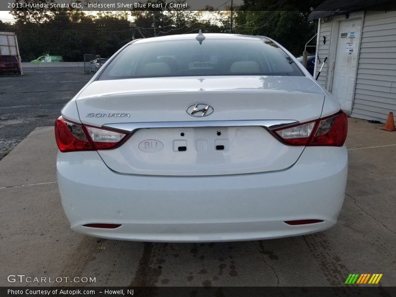 Iridescent Silver Blue Pearl / Camel 2013 Hyundai Sonata GLS