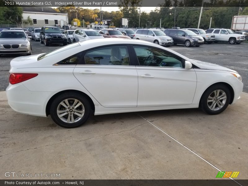 Iridescent Silver Blue Pearl / Camel 2013 Hyundai Sonata GLS