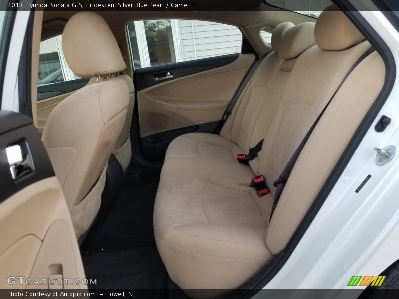 Iridescent Silver Blue Pearl / Camel 2013 Hyundai Sonata GLS