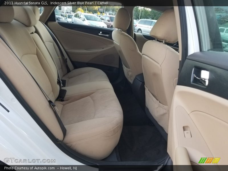 Iridescent Silver Blue Pearl / Camel 2013 Hyundai Sonata GLS