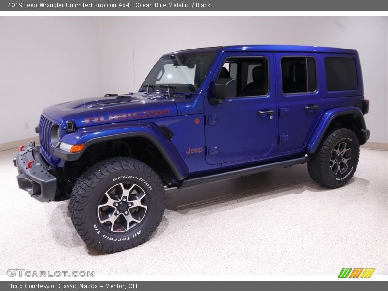 Ocean Blue Metallic / Black 2019 Jeep Wrangler Unlimited Rubicon 4x4