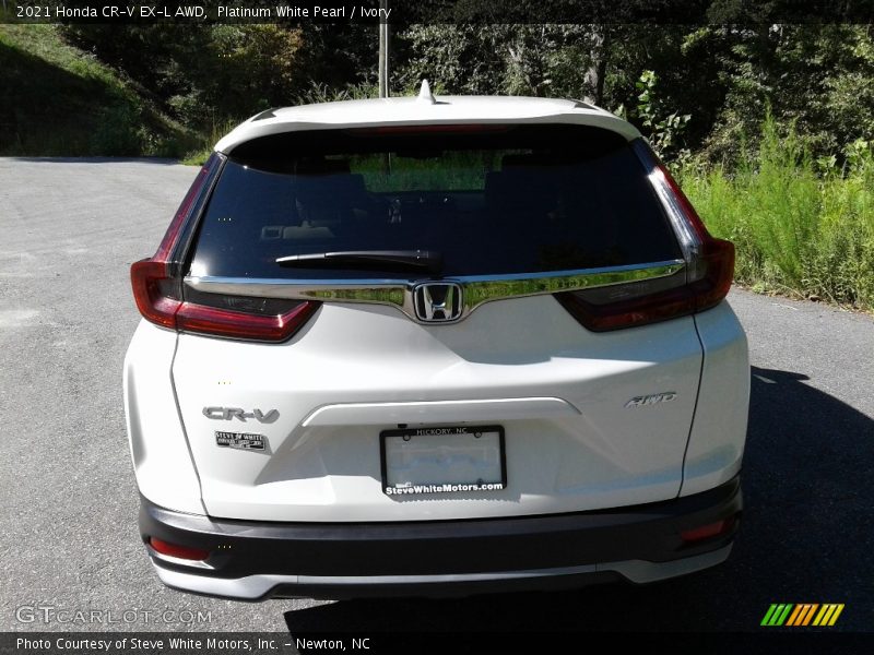 Platinum White Pearl / Ivory 2021 Honda CR-V EX-L AWD