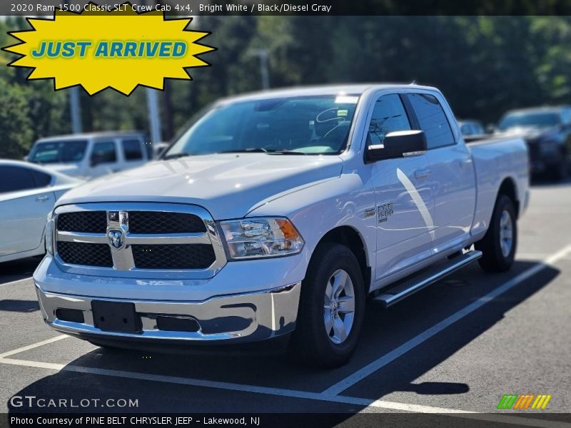 Bright White / Black/Diesel Gray 2020 Ram 1500 Classic SLT Crew Cab 4x4