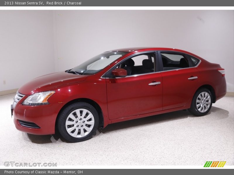Red Brick / Charcoal 2013 Nissan Sentra SV