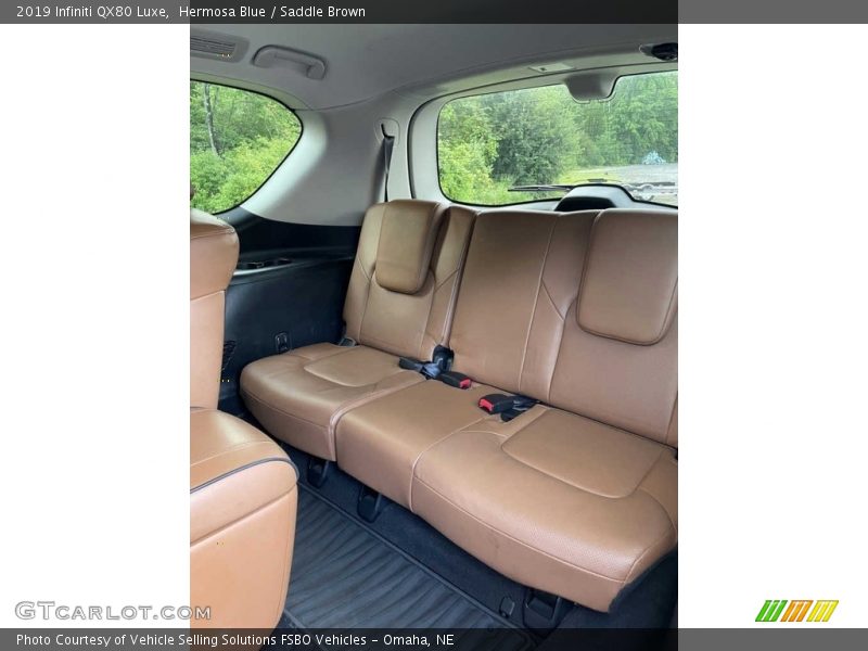 Hermosa Blue / Saddle Brown 2019 Infiniti QX80 Luxe