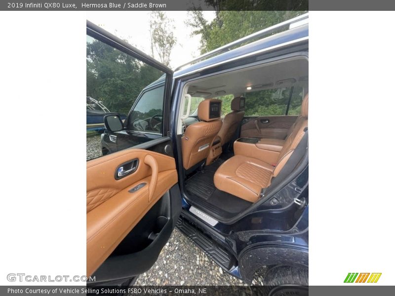 Hermosa Blue / Saddle Brown 2019 Infiniti QX80 Luxe