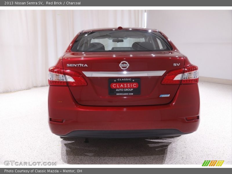Red Brick / Charcoal 2013 Nissan Sentra SV