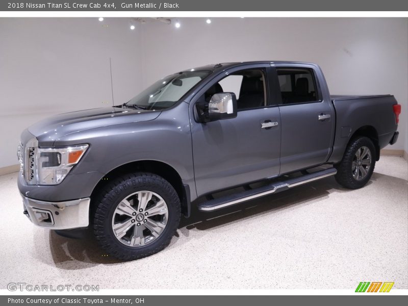Gun Metallic / Black 2018 Nissan Titan SL Crew Cab 4x4