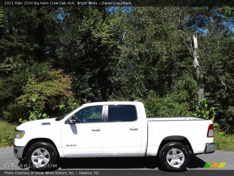 Bright White / Diesel Gray/Black 2021 Ram 1500 Big Horn Crew Cab 4x4