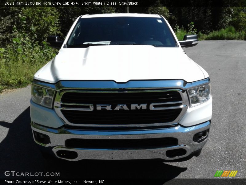 Bright White / Diesel Gray/Black 2021 Ram 1500 Big Horn Crew Cab 4x4