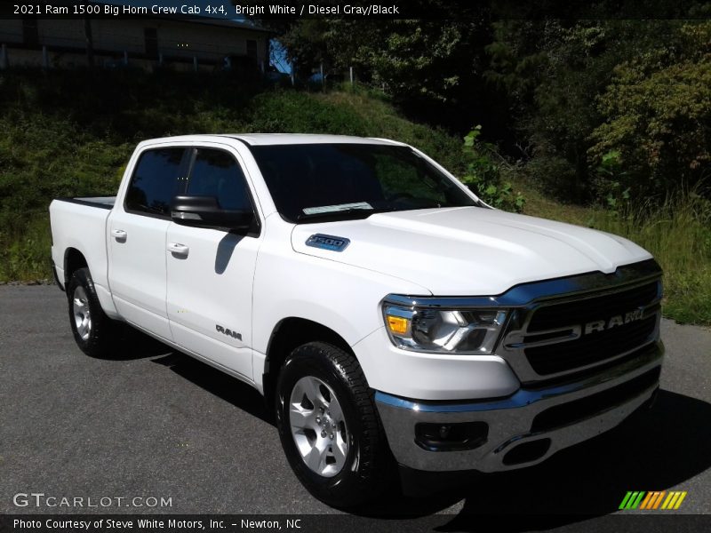 Bright White / Diesel Gray/Black 2021 Ram 1500 Big Horn Crew Cab 4x4
