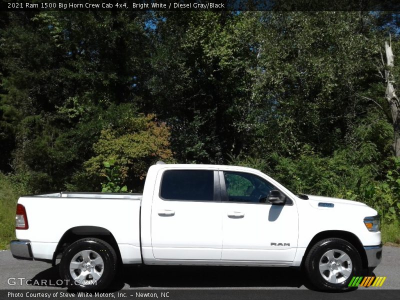 Bright White / Diesel Gray/Black 2021 Ram 1500 Big Horn Crew Cab 4x4