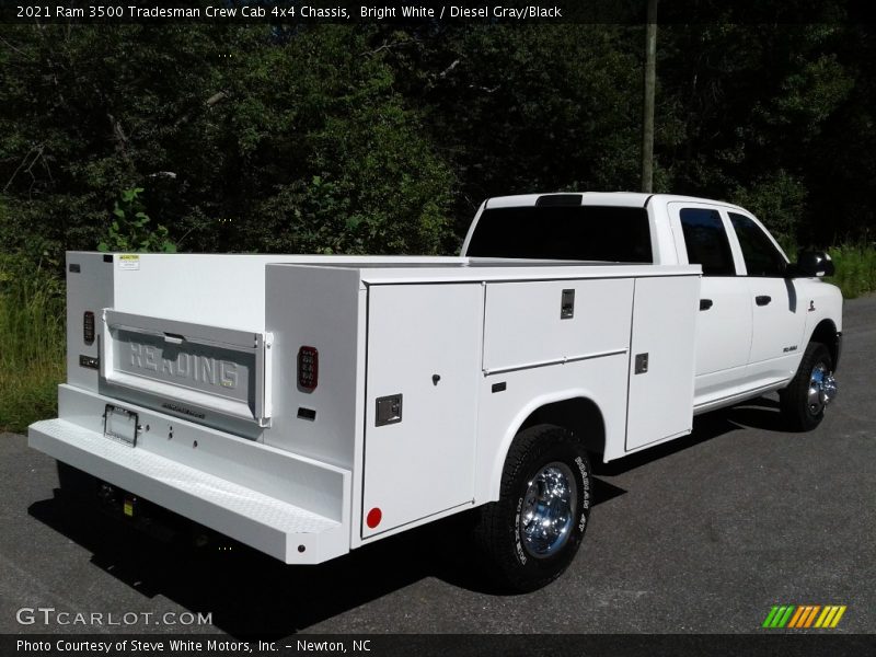 Bright White / Diesel Gray/Black 2021 Ram 3500 Tradesman Crew Cab 4x4 Chassis