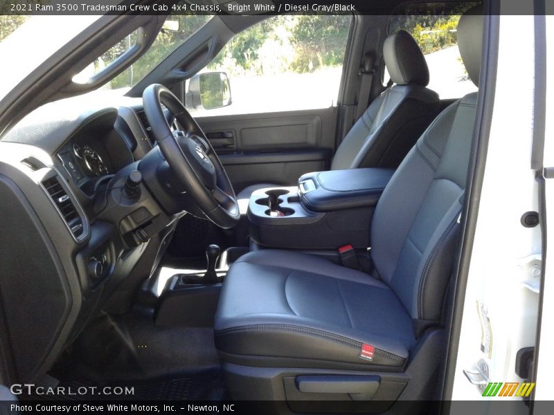 Bright White / Diesel Gray/Black 2021 Ram 3500 Tradesman Crew Cab 4x4 Chassis
