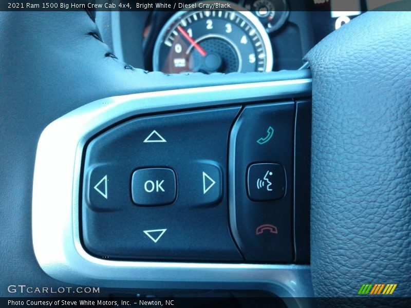 Bright White / Diesel Gray/Black 2021 Ram 1500 Big Horn Crew Cab 4x4