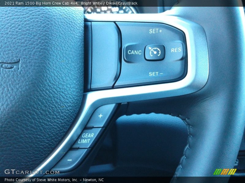 Bright White / Diesel Gray/Black 2021 Ram 1500 Big Horn Crew Cab 4x4