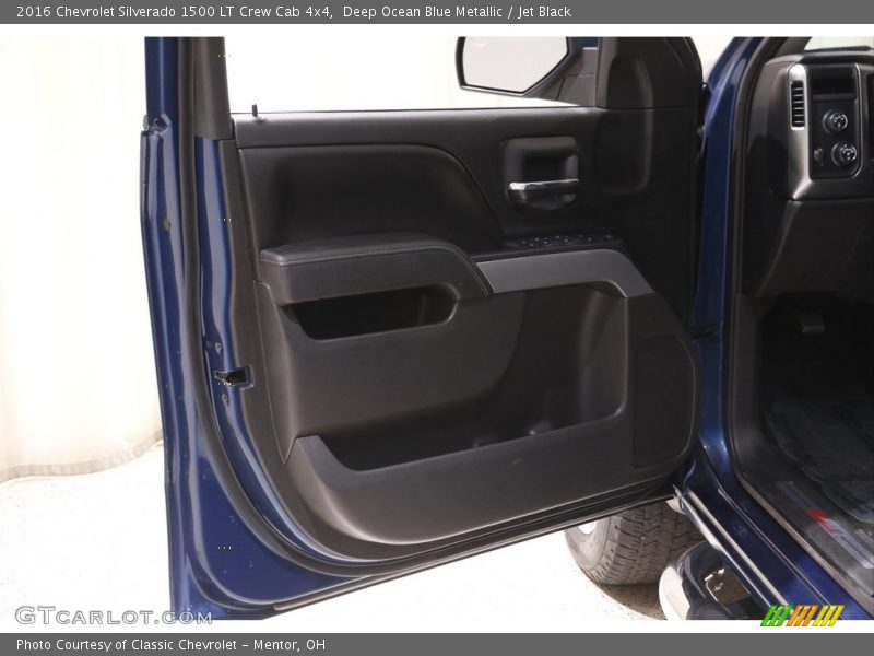 Deep Ocean Blue Metallic / Jet Black 2016 Chevrolet Silverado 1500 LT Crew Cab 4x4