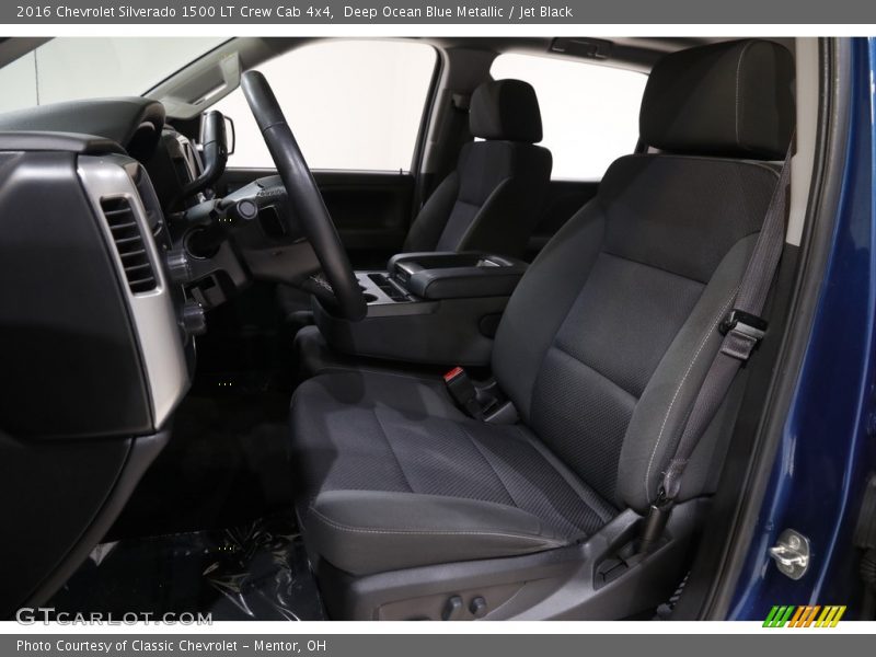 Deep Ocean Blue Metallic / Jet Black 2016 Chevrolet Silverado 1500 LT Crew Cab 4x4
