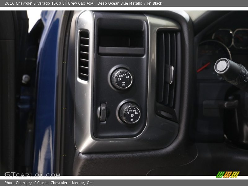 Deep Ocean Blue Metallic / Jet Black 2016 Chevrolet Silverado 1500 LT Crew Cab 4x4