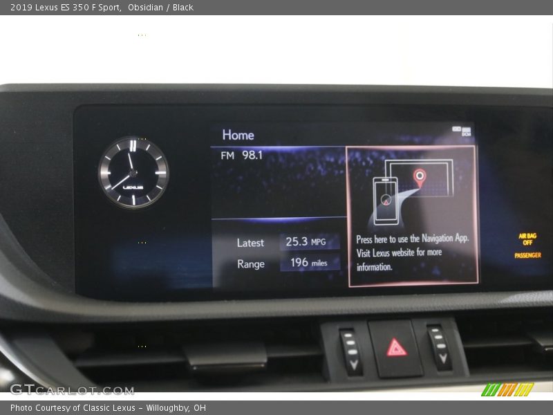 Obsidian / Black 2019 Lexus ES 350 F Sport