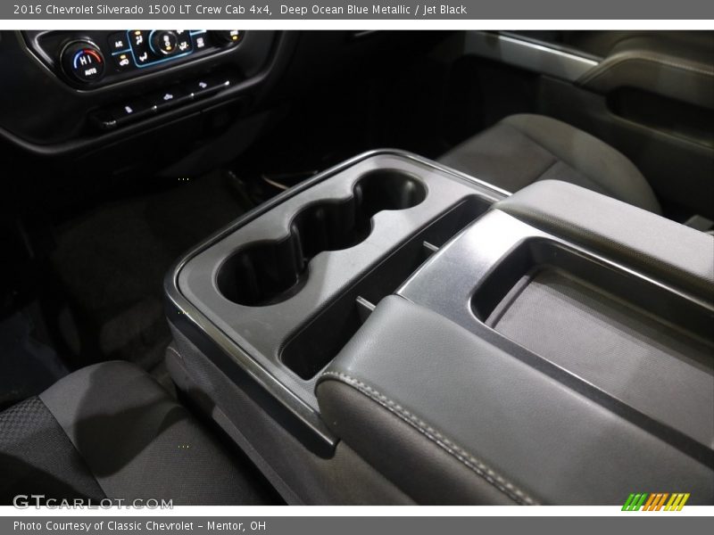 Deep Ocean Blue Metallic / Jet Black 2016 Chevrolet Silverado 1500 LT Crew Cab 4x4