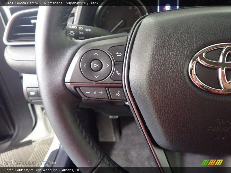 Super White / Black 2021 Toyota Camry SE Nightshade