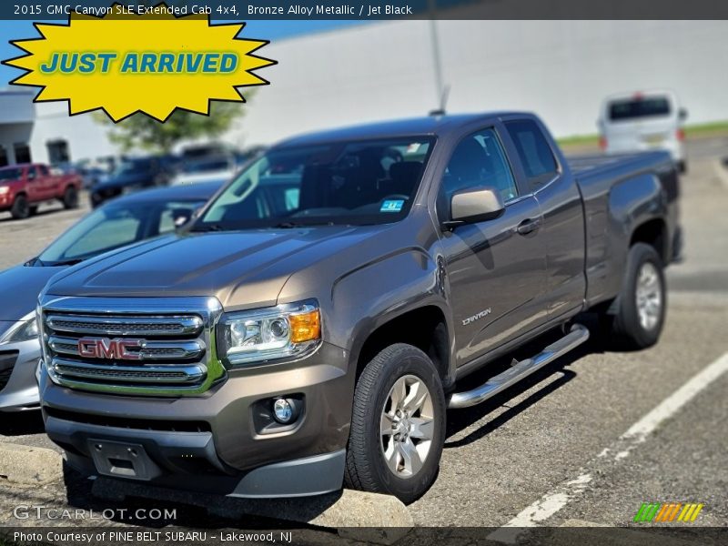 Bronze Alloy Metallic / Jet Black 2015 GMC Canyon SLE Extended Cab 4x4