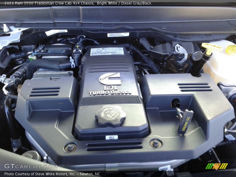 Bright White / Diesel Gray/Black 2021 Ram 3500 Tradesman Crew Cab 4x4 Chassis