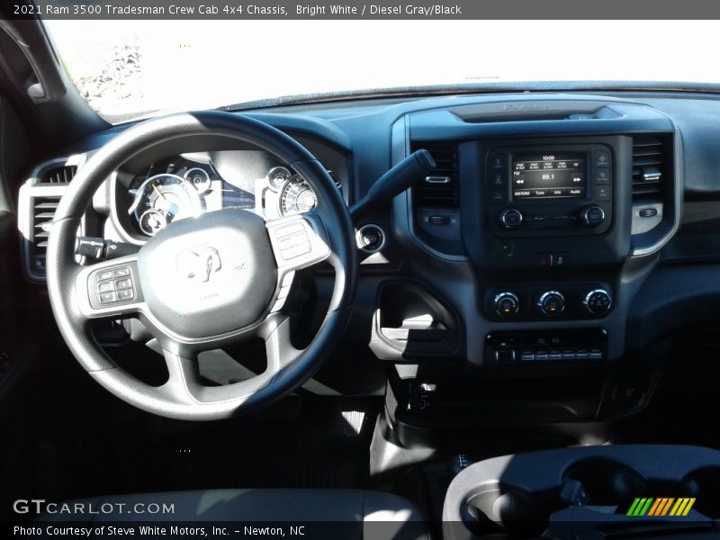 Bright White / Diesel Gray/Black 2021 Ram 3500 Tradesman Crew Cab 4x4 Chassis