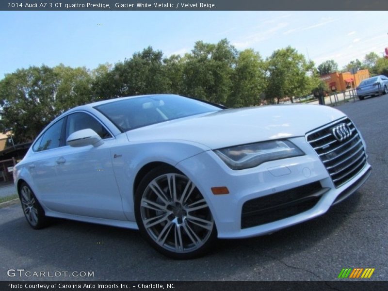 Glacier White Metallic / Velvet Beige 2014 Audi A7 3.0T quattro Prestige