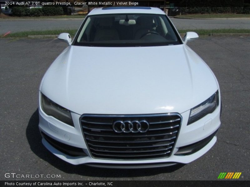Glacier White Metallic / Velvet Beige 2014 Audi A7 3.0T quattro Prestige