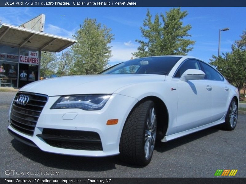 Glacier White Metallic / Velvet Beige 2014 Audi A7 3.0T quattro Prestige