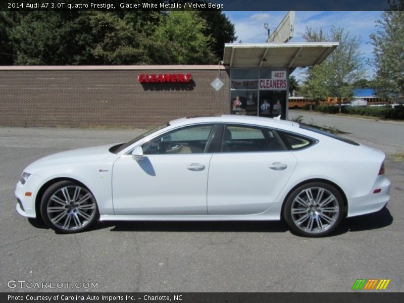 Glacier White Metallic / Velvet Beige 2014 Audi A7 3.0T quattro Prestige