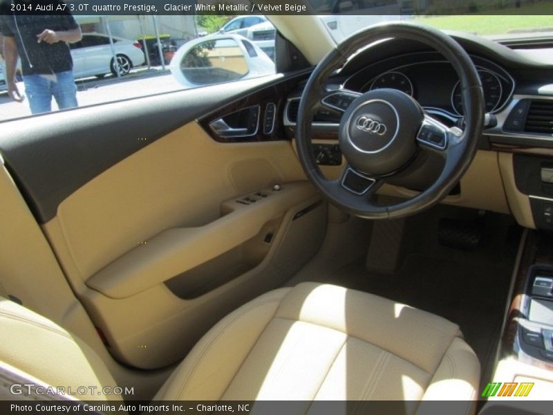Glacier White Metallic / Velvet Beige 2014 Audi A7 3.0T quattro Prestige