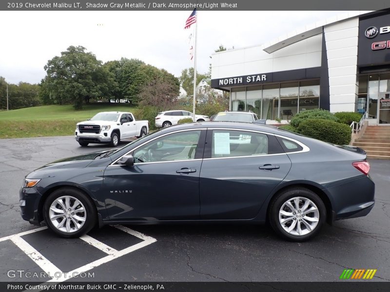 Shadow Gray Metallic / Dark Atmosphere/Light Wheat 2019 Chevrolet Malibu LT