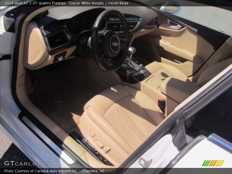 Glacier White Metallic / Velvet Beige 2014 Audi A7 3.0T quattro Prestige