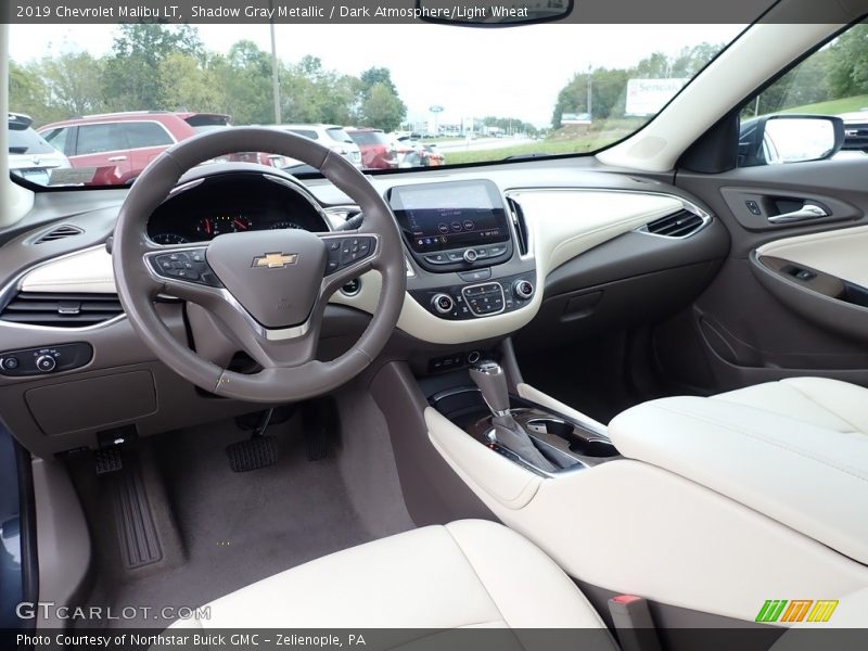 Shadow Gray Metallic / Dark Atmosphere/Light Wheat 2019 Chevrolet Malibu LT