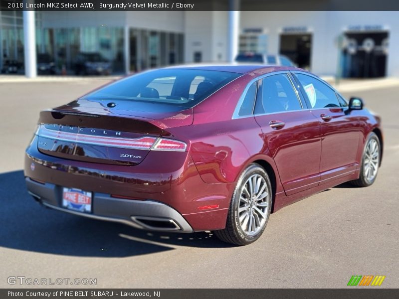 Burgundy Velvet Metallic / Ebony 2018 Lincoln MKZ Select AWD