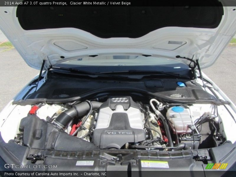 Glacier White Metallic / Velvet Beige 2014 Audi A7 3.0T quattro Prestige