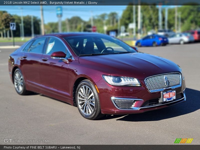 Burgundy Velvet Metallic / Ebony 2018 Lincoln MKZ Select AWD