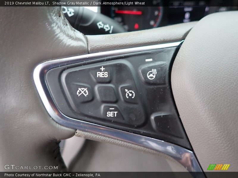 Shadow Gray Metallic / Dark Atmosphere/Light Wheat 2019 Chevrolet Malibu LT