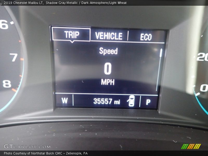 Shadow Gray Metallic / Dark Atmosphere/Light Wheat 2019 Chevrolet Malibu LT