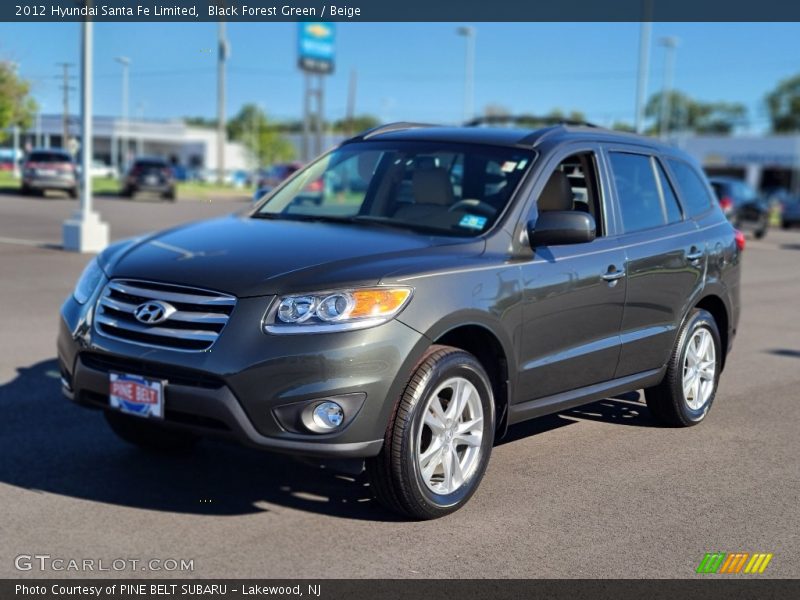 Black Forest Green / Beige 2012 Hyundai Santa Fe Limited